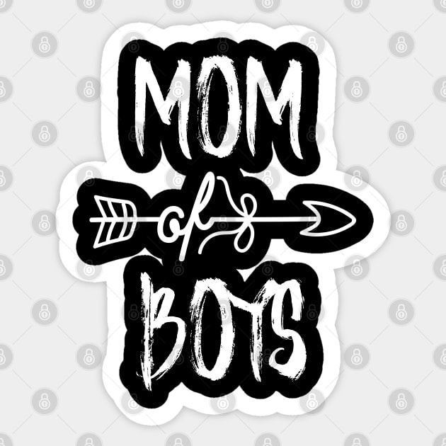 Mom of Boys Gift For Mama Sticker by ChehStore